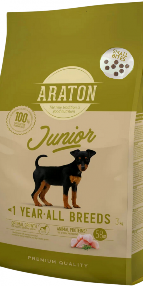 אראטון - כלב מיני גוניור - עוף 3 ק"ג