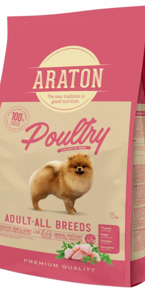 אראטון כלב בוגר עוף 15 קג
