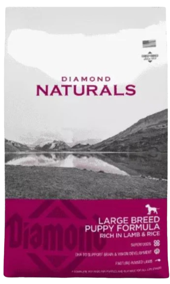 דיימונד נטורלס לגורי כלבים מגזעים גדולים-כבש ואורז